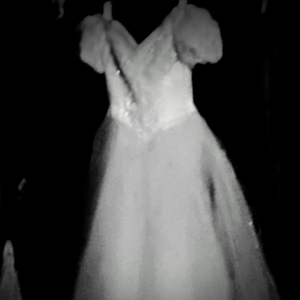 beautiful white off shoulder satin polyester Wedding Dress with tule and sequenc